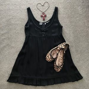 Vintage 90's Begotten Black Peau De Soie Babydoll